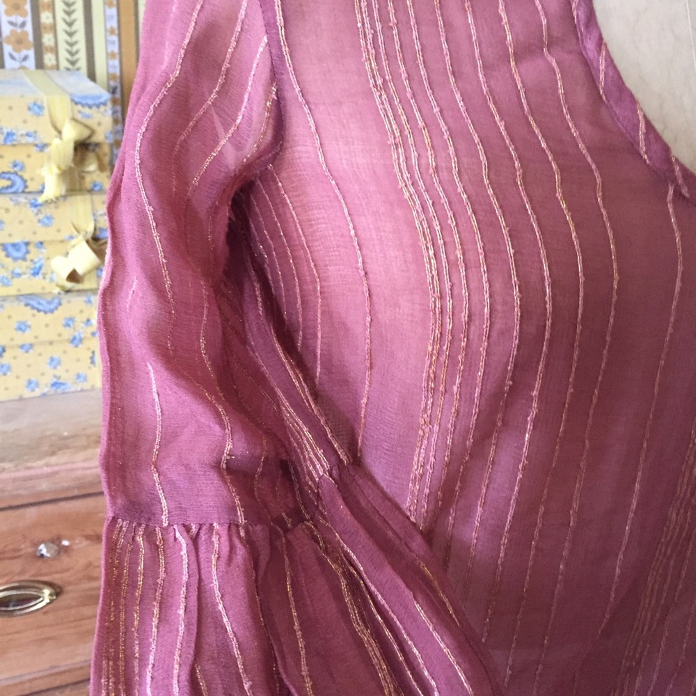 Rosy French Peasant Blouse | Anthropoligie