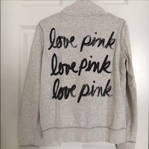 🎈PRICE REDUCED 🎉VS PINK HALF ZIP PULLOVER💖
