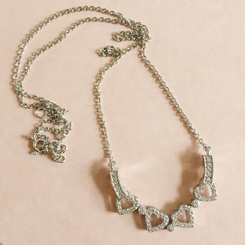 Sparkly heart necklace - wear 2 ways!