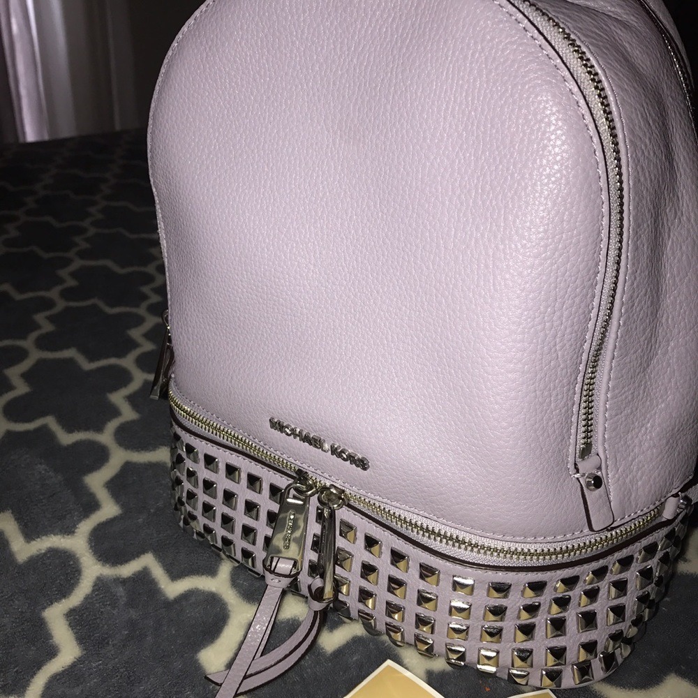 Michael kors lilac backpack small