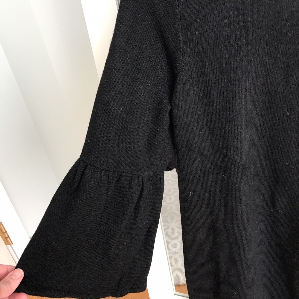 Loft bell sleeve wool sweater