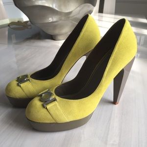 Versace Collection lime green pumps (NEVER WORN)