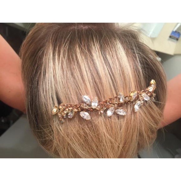 Custom Swarovski Jeweled Hair Piece main image 4