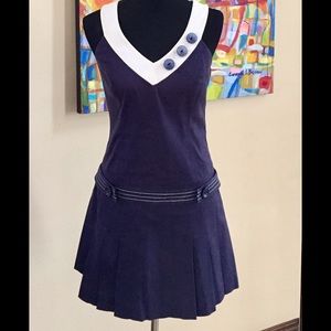Lilly Pulitzer navy and white detail dress