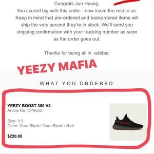 pre order yeezy mafia