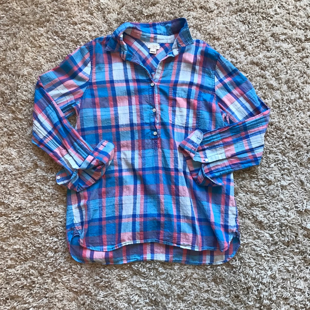 J. Crew plaid shirt
