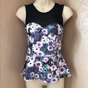 Pins & Needles Floral Peplum Top