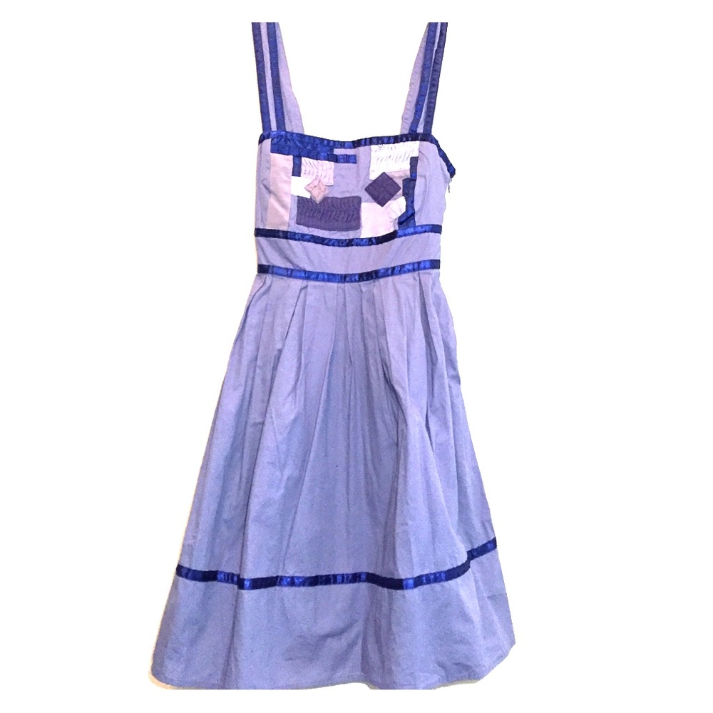 Urban Outfitters Blue Geometric Design Dress