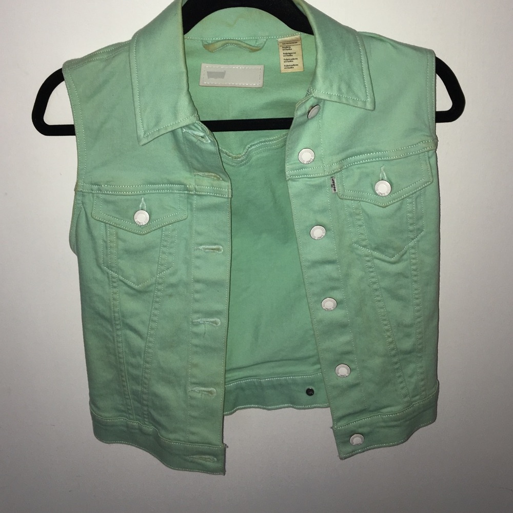Levi  sleeveless jean jacket