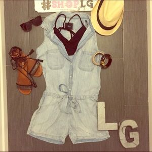 Rails Chambray Romper