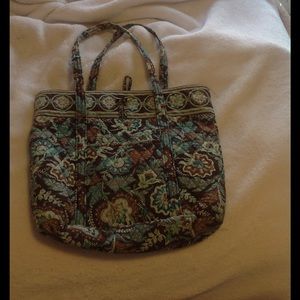 Brown & Blue VERA BRADLEY SHOULDER BAG JAVA BLUE