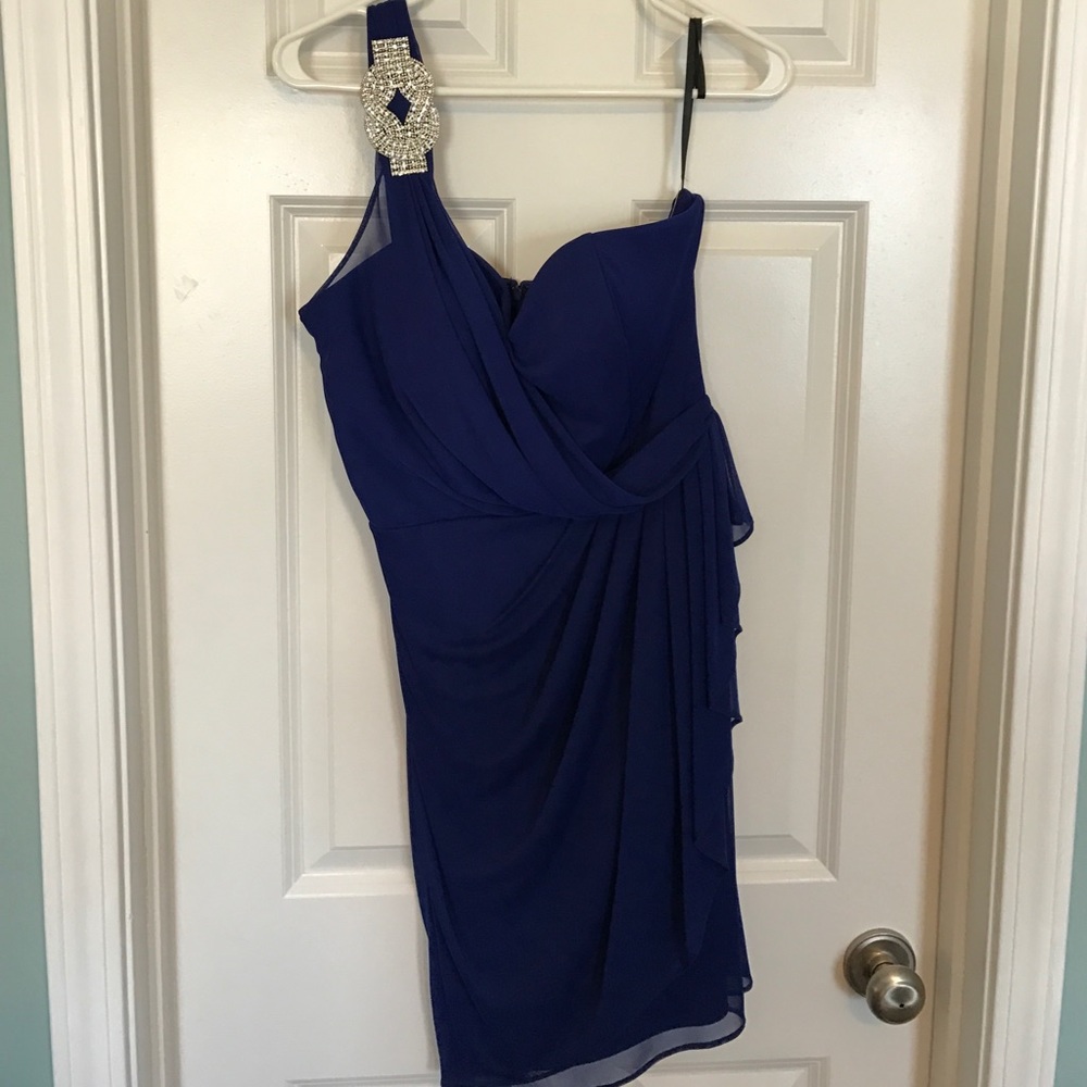 Semi formal one shoulder dress