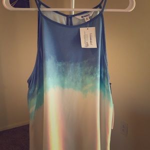 BB Dakota Flowy Fade Tank Size Med