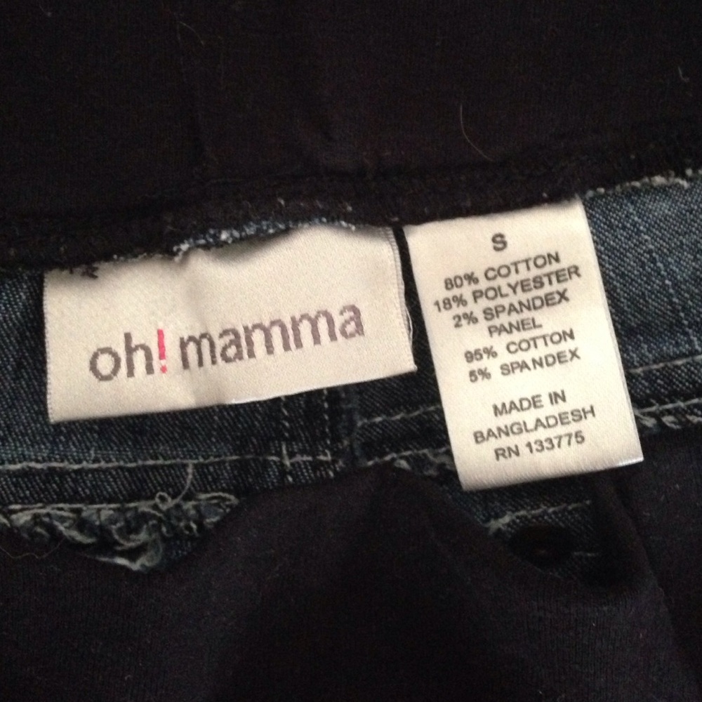 Dark under belly maternity jeans - Picture 3 of 4