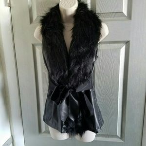 Faux Fur Black Vest