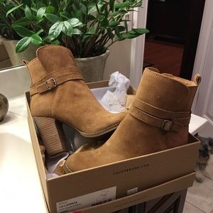 LUCKY BRAND Leather booties