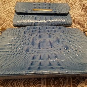 Authentic Brahmin crossbody and wallet