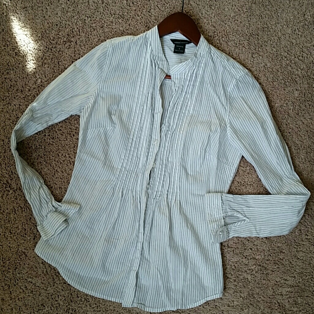 Moda International Pinstripe dress shirt