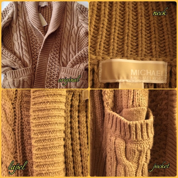 MICHAEL MK Chunky Cable Knit Cardigan - Picture 2 of 2