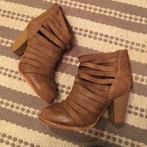 Leather booties