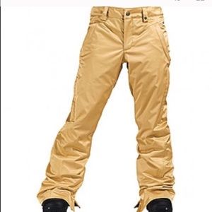Burton gold snowboard pants