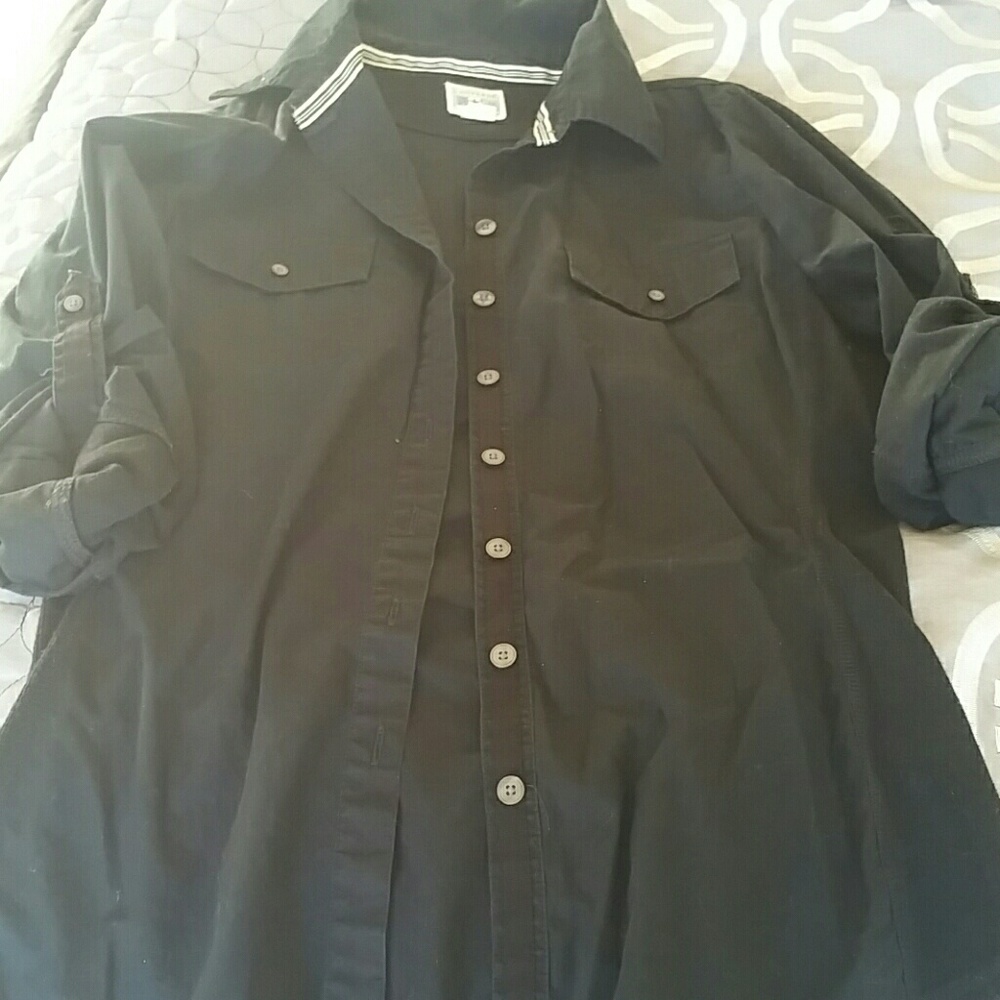 Black button up