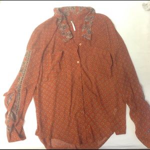 Free people sheer blouse