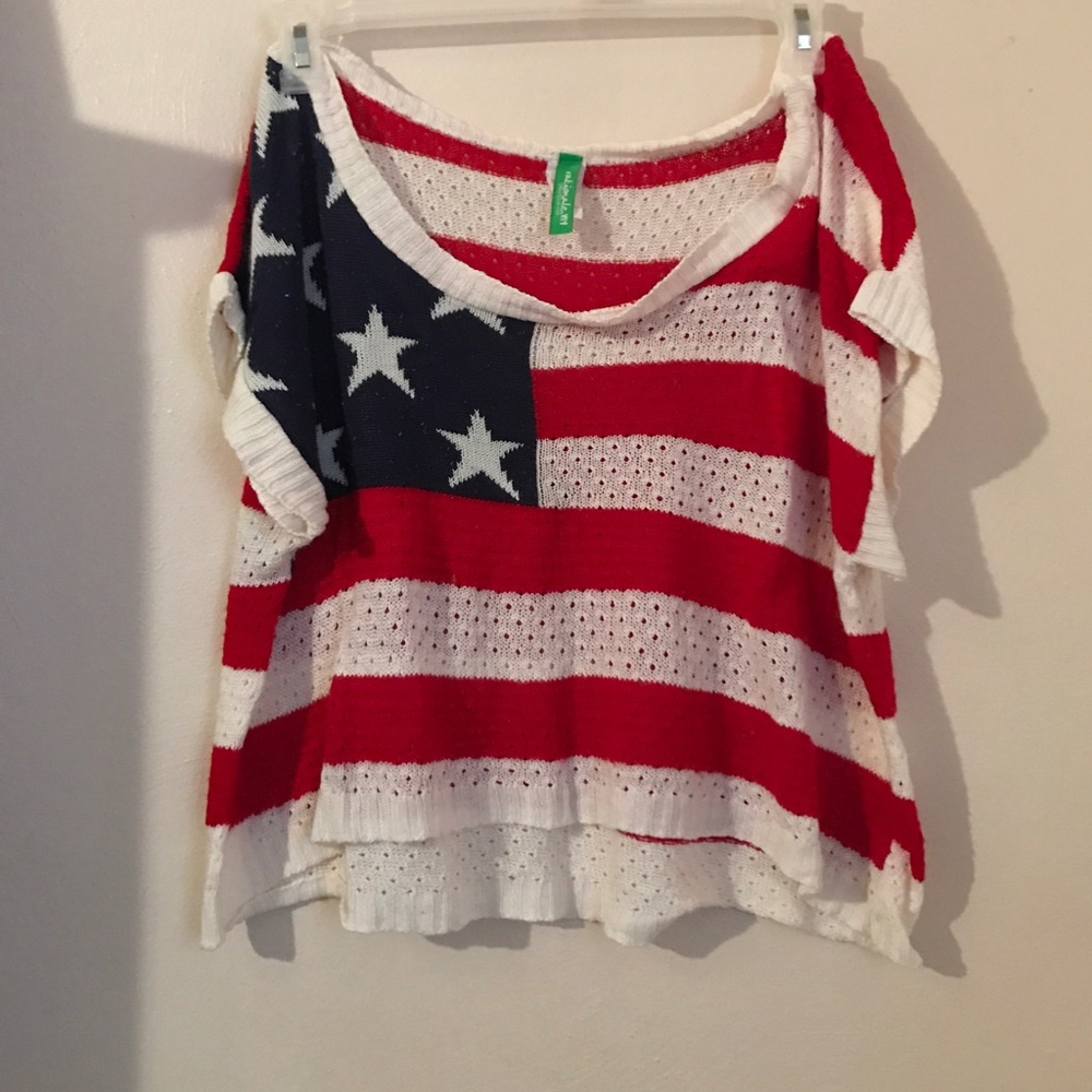 🎉SALE🎉 American Flag Crop Top