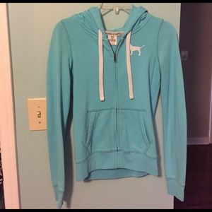 FINAL PRICE‼️LOVE PINK blue hoodie jacket