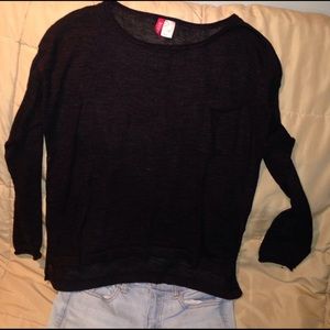 black sweater with pocket