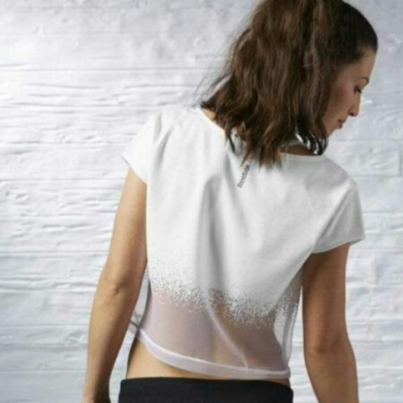 Reebok Crop Top Shirt Adidas Nike GymShark NWT - Picture 2 of 4