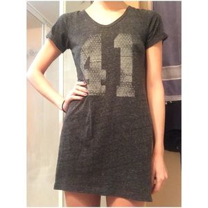 Grey H&M jersey style t-shirt dress