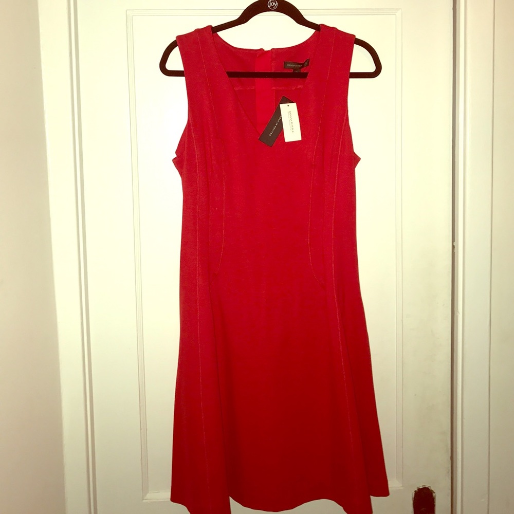 Red tulip dress by Banana Republic NWT