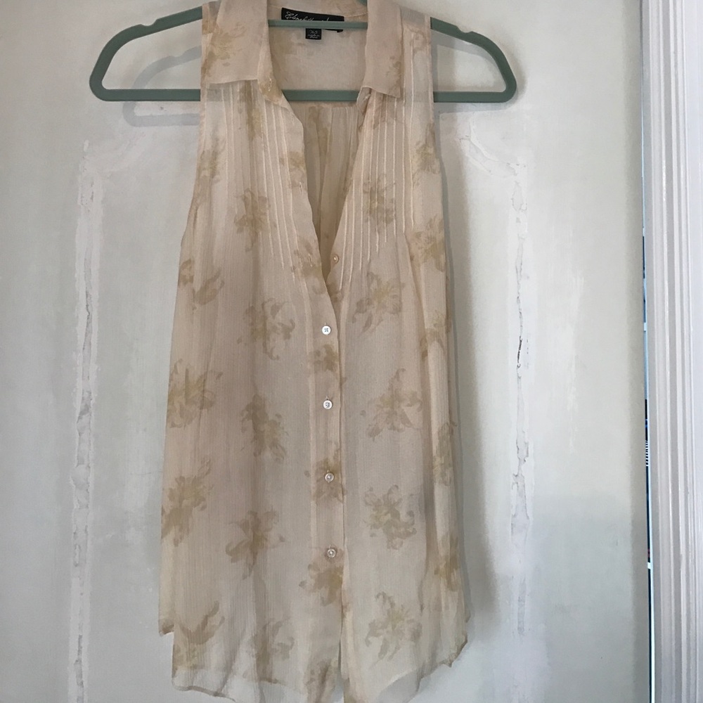 Elizabeth and James Silk Tank Top