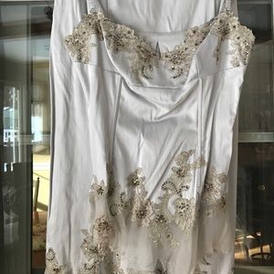 Pale gray Mandalay 2 piece long dress