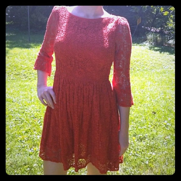 Topshop Dresses & Skirts - Topshop burnt orange short dress