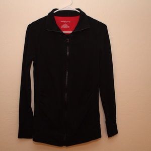 Liz Lange Maternity active athletic jacket black S