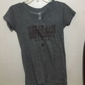 Heather grey A&M tee
