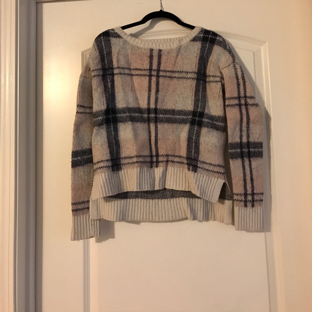 Plaid sweater