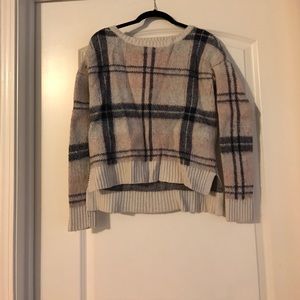Plaid sweater