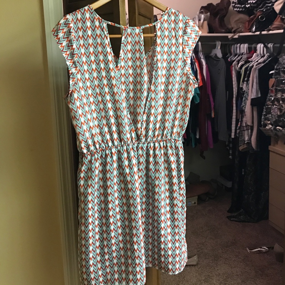 Cute summer dress chevron print