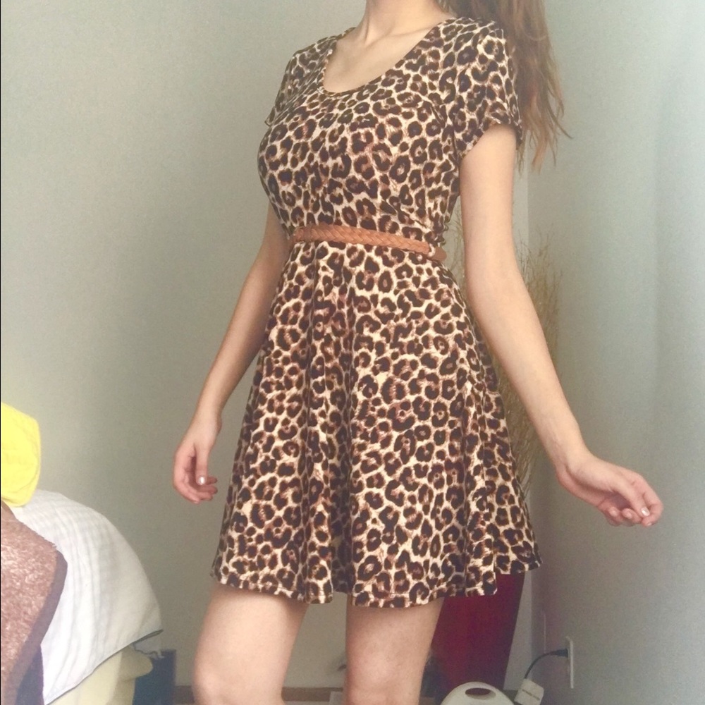 Cheetah print dress