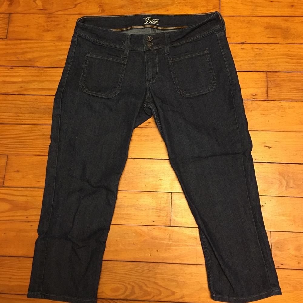 Dark Wash Jean Capris