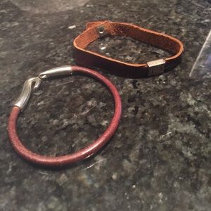 ⭐️SALE⭐️ Two Leather Bracelets