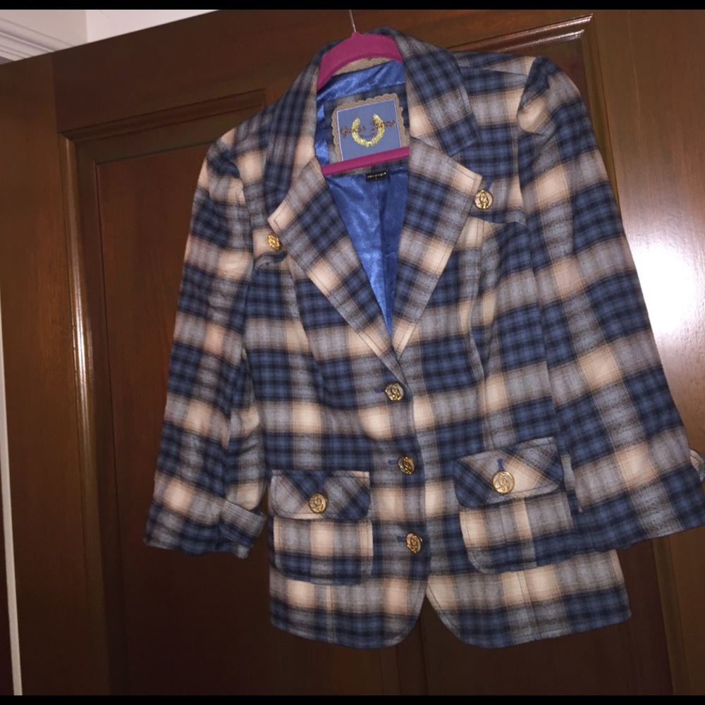 Guess Jeans fitted blazer size large