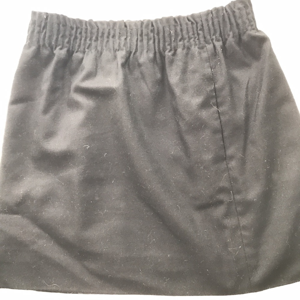 J. Crew black wool city skirt