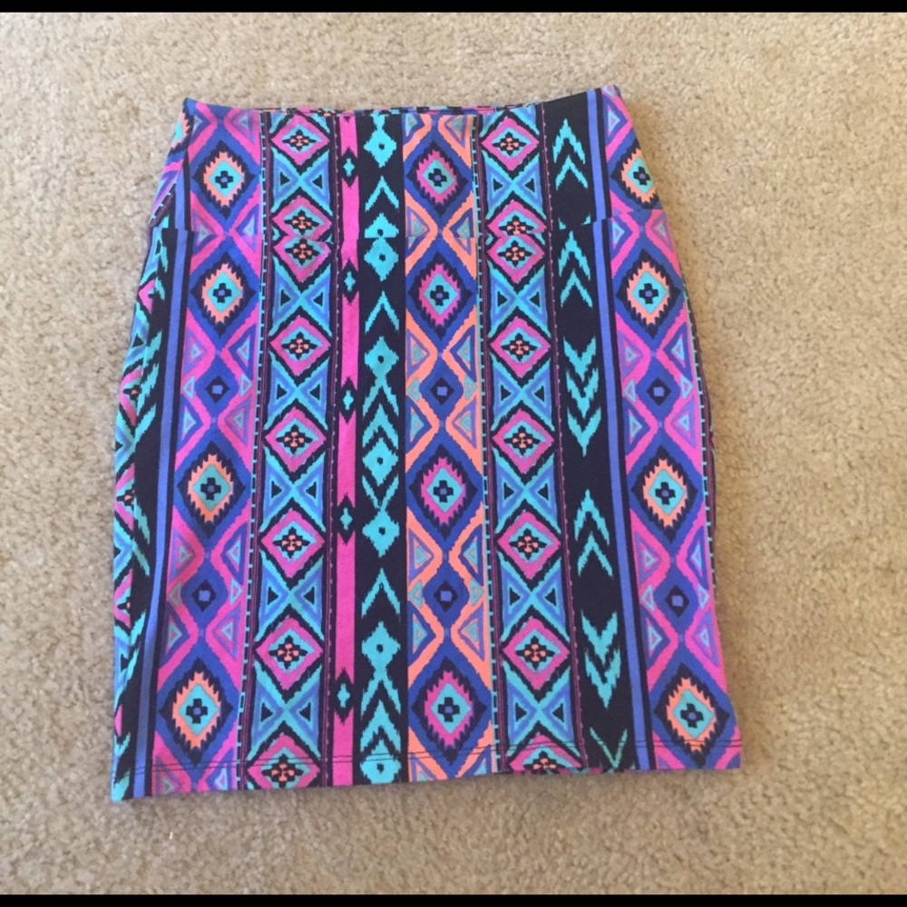 Aztec Print Mini skirt