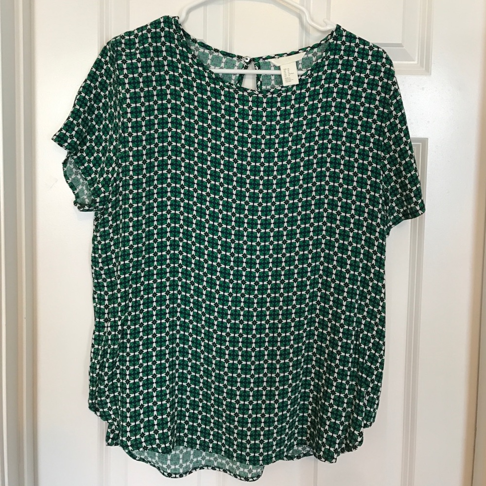 H&M short sleeve blouse