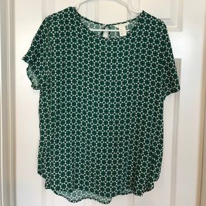 H&M short sleeve blouse