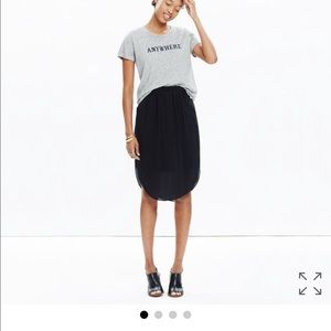 Madewell silk island skirt